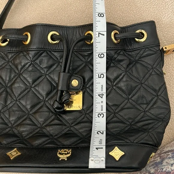 MCM Women’s Quilted Leather Bucket Bag - Picture 13 of 16